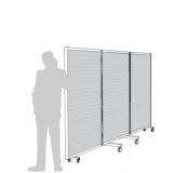 Separè autostabile ALA TRIO "alveolare" - cm 450x190h (3 elementi) - Separè autostabile ALA TRIO 