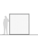 Pannello divisorio MACRO "alveolare" - cm 200x200h  - Pannello divisorio MACRO 