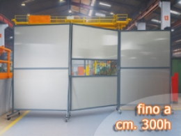 Separè autostabile ALA QUINTA "finestrato" - cm 600x300h (3 elementi)