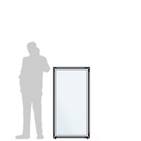 Pannello divisorio CLIPPER "vetroplastico"- cm 65x130h - Pannello divisorio CLIPPER 