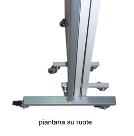 Piantana su ruote del Separè SPARTA