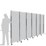 Separè a parete ALA ROTOFOOT LIGHT "alveolare" - cm 605x190h (6 elementi) - Separè a parete ALA ROTOFOOT LIGHT 