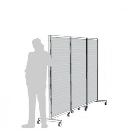 Separè autostabile ALA ROLLER "alveolare" - cm 316x190h (3 elementi)