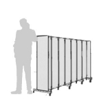 Separè autostabile CLIPPER ROLLER 30 - cm 222x140h (7 elementi) - Separè autostabile CLIPPER ROLLER 30 - cm 222x140h (7 elementi)