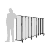 Separè autostabile CLIPPER ROLLER 30 - cm 282x140h (9 elementi) - Separè autostabile CLIPPER ROLLER 30 - cm 282x140h (9 elementi)