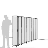 Separè a parete CLIPPER ROLLER LIGHT 30 PLUS - cm 279x180h (9+1 elementi) - Separè a parete CLIPPER ROLLER LIGHT 30 PLUS - cm 279x180h (9+1 elementi)