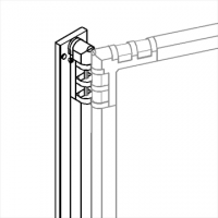 Separè a parete CLIPPER ROLLER LIGHT "vetroplastico" - cm 199x201h (3 elementi)
