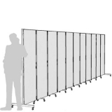 Separè autostabile CLIPPER ROLLER "laminato" - cm 731x193h (11 elementi) - Separè autostabile CLIPPER ROLLER 