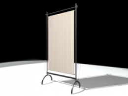 Pannello divisorio ARTE' con tessuto - cm 130x182h
