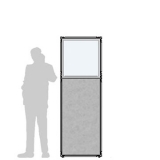 Pannello divisorio CLIPPER "finestrato feltro"- cm 65x195h - Pannello divisorio CLIPPER 