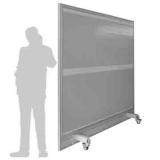 Schermo fonoassorbente e fonoimpedente autostabile JUMBO - cm 250x227h  con 4 piedi su ruote frenate - Schermo fonoassorbente e fonoimpedente autostabile JUMBO - cm 250x227h  con 4 piedi su ruote frenate