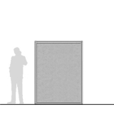 Pannello divisorio MACRO "feltro" - cm 150x200h  - Pannello divisorio MACRO 