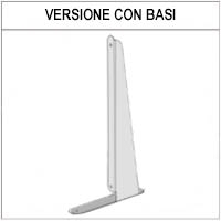 Schermo parafiato ONDESK FRONT OFFICE per front office - cm 135x75h con passacarte cm 30x10
