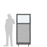 Pannello divisorio XILOX "finestrato feltro" - cm 80x180h - Pannello divisorio XILOX 