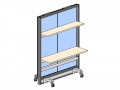 Mobile divisorio su ruote MOBIL-JU